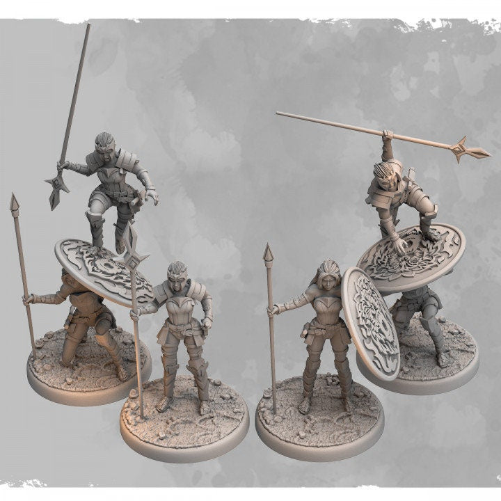 Khra - The Widows | 3D Printed Miniatures | Ideal for D&D, 9th Age, Fantasy, Kings of War and Tabletop Wargaming