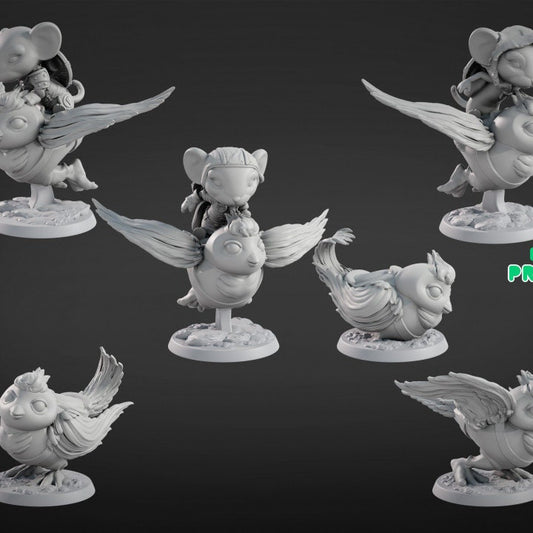Mounted Mouse and Scenic base 32mm
