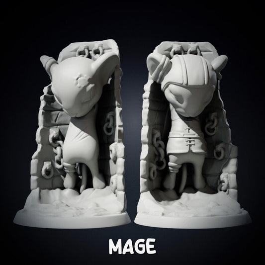 Mouse Prisoner and Scenic base 32mm