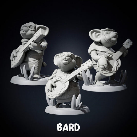 Mouse Bard and Scenic base 32mm