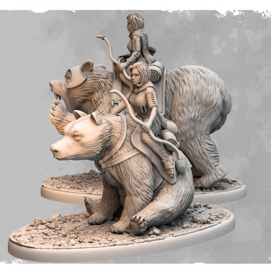 Hraashnarr the Hunter | 3D Printed Miniatures | The Shattered Crown | Ideal for Dungeons and Dragons, Kings of War, SAGA and Tabletop RPG's