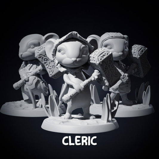 Mouse Cleric and Scenic base 32mm