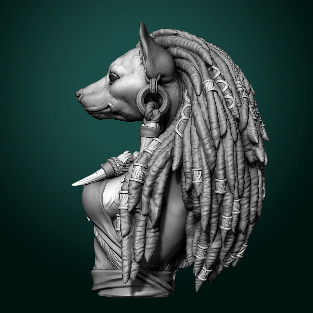 Gnoll Matriarch Meirsoa Bust