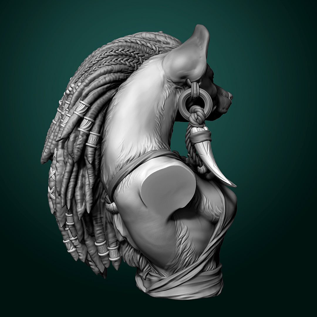 Gnoll Matriarch Meirsoa Bust