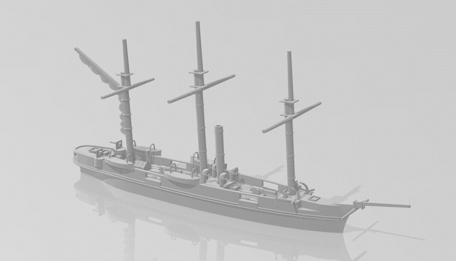 1/1200 Royal Navy Screw Gunboat